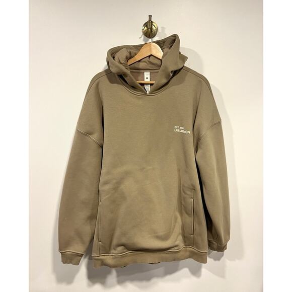 lululemon athletica Tops - Lululemon Heavyweight Oversized Hoodie Taupe Brown Tan